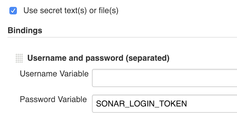 SonarCloud configuration in Jenkins job