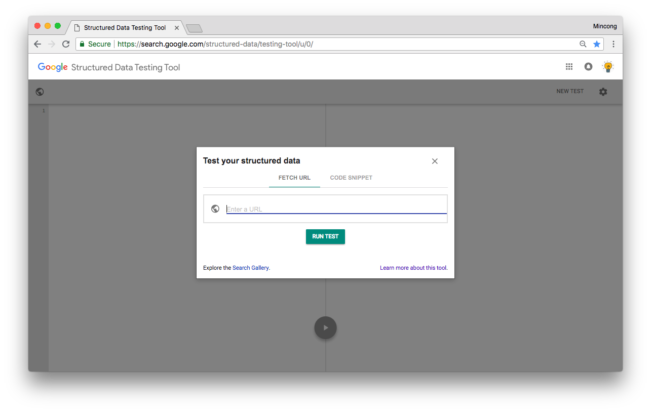 Google Structured Data Testing Tool