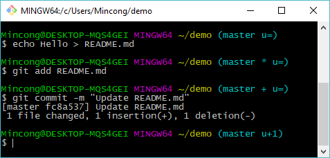 After changing Git prompt (__git_ps1)