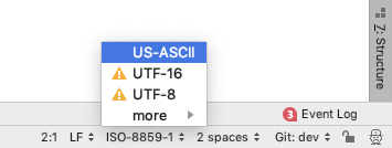 IntelliJ IDEA encoding