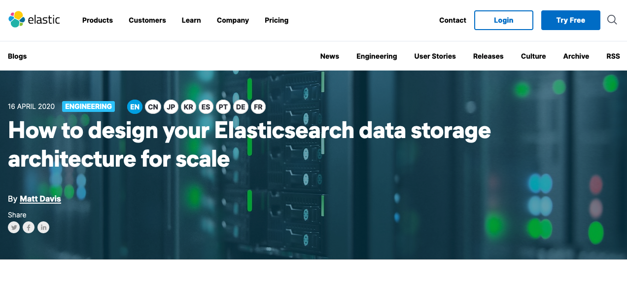 Elasticsearch blog i18n